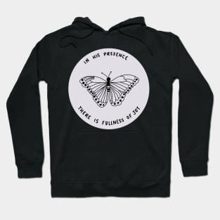 fullness of joy cute motivational butterfly design Hoodie